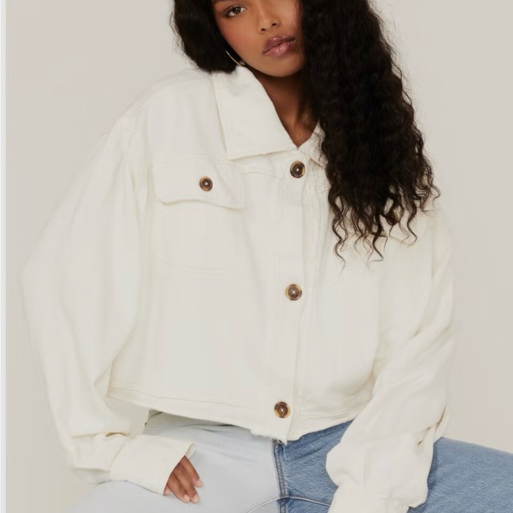 We The Free Saturday Cropped Shirt‎ Jacket